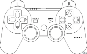 joystick Páginas Para Colorir Para Imprimir